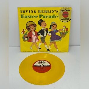 Irving Berlin's EASTER PARADE 1952 Golden YELLOW Record 6" 78rpm W2